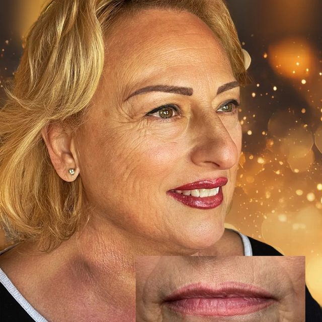 Example of lip dermopigmentation